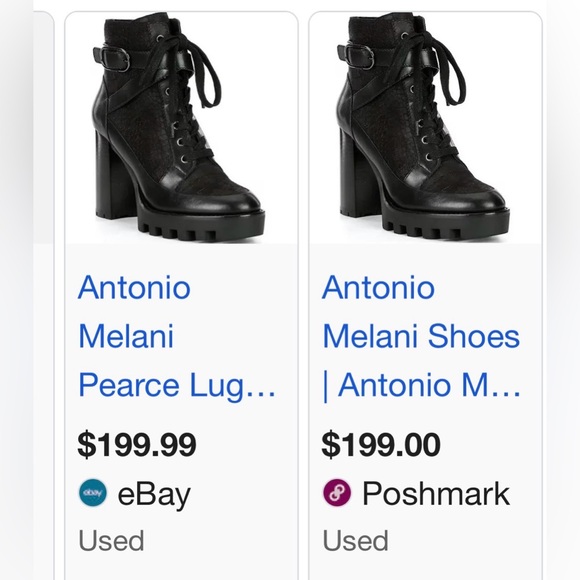 ANTONIO MELANI Black Croc-Embossed Ankle Booties - Picture 3 of 8